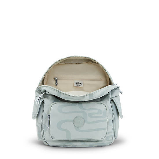 Kipling City Pack Small Klassieke Printed Rugzak Turquoise | BE 1504WN